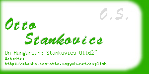 otto stankovics business card